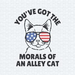 you have got the morals of an alley cat funny election svg
