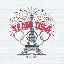 vintage design team usa paris 2024 png