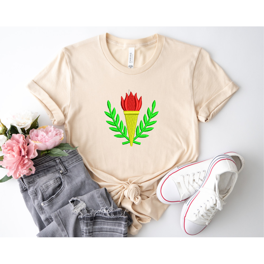 Laurel with torch t shirt image.png