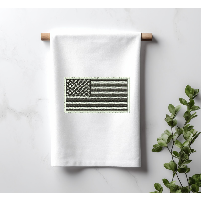 Black and White US Flag towel image.png