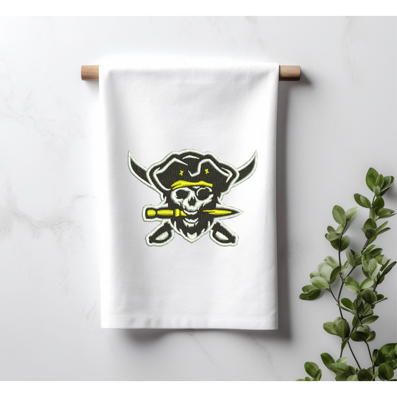 Pirate skull with swords towel image.png