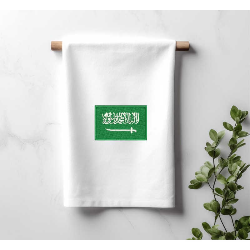 Saudi arabia flag towel image.png