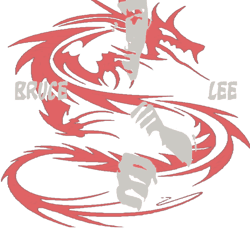 Bruce Lee The Dragon PNG Transparent Background File Digital Download