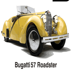 bugatti 57 raodster png transparent background file digital download