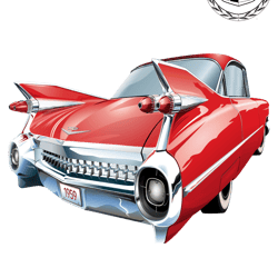 cadillac 1959 png transparent background file digital download