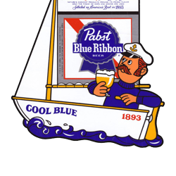 pabst cool blue 1893 png transparent background file digital download