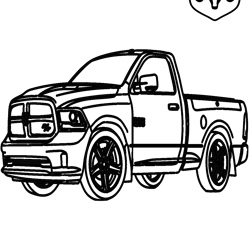 Dodge Ram 1500 PNG Transparent Background File Digital Download