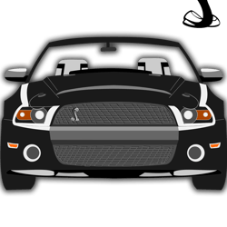 mustang cobra png transparent background file digital download