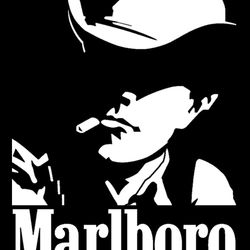 Marlboro Cowboy PNG Transparent Background File Digital Download