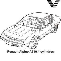Renault alpine a310 PNG Transparent Background File Digital Download