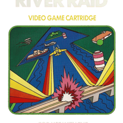 River Raid Video Games PNG Transparent Background File Digital Download