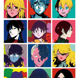 blue period anime character transparent background file digital download