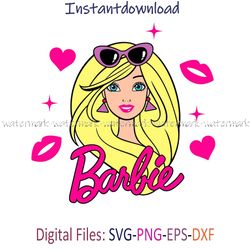 Barbie Face Png, Barbie Head Svg, Barbie Svg, Barbie Svg Files, Cricut Barbie Svg, Barbie Silhouette Svg Png, silhouette