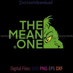 The Mean One Grinch SVG, SVG Grinch Face, Grinch Silhouette SVG, The Grinch PNG, Instantdownload, file for cricut, Png