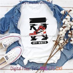 Off White x Air Jordan 1 SVG, PNG, EPS Download, Off White Logo