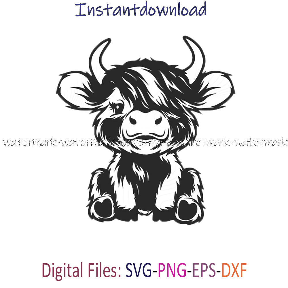 Cute Highland Cow Sitting.jpg