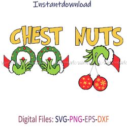 Chest Nuts SVG, Christmas Gift SVG, Christmas PNG Transparent, Christmas SVG Funny, Funny Christmas Quotes SVG, cricut