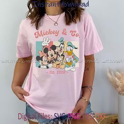 vintage mickey & co 1928 svg, svg mickey mouse, mickey and friends svg, disneyland svg, mickey mouse svg for cricut, png