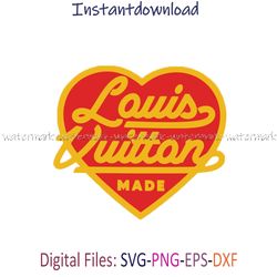 Louis Vuitton Heart Logo Svg, LV Logo SVG, LV Design PNG, SVG, cricut file, Instantdownload