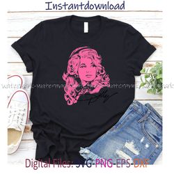 Dolly Parton SVG, Dolly Parton Silhouette PNG, Dolly Parton Cricut, Country Music SVG, instantdownload, png for shirt