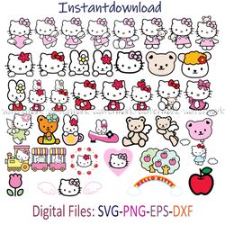 Hello Kitty SVG, Hello Kitty PNG Transparent, Hello Kitty SVG Cricut, Hello Kitty Characters, Instantdownload, cricut