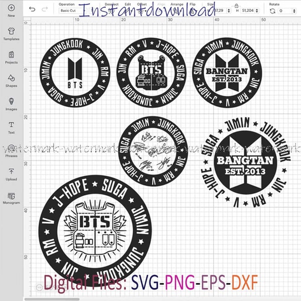 BTS Army SVG, BTS Army Logo bundle, BTS Army instantdownload - Inspire ...