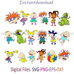 rugrats bundle svg, rugrats logo png, rugrats cricut, dxf, instantdownload