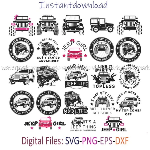 Jeep SVG Bundle, Jeep SVG, Jeep Silhouette, Jeep SVG For Cri | Inspire ...