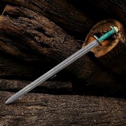 Customized Damascus Steel King Ragnar Lothbrok Viking Sword
