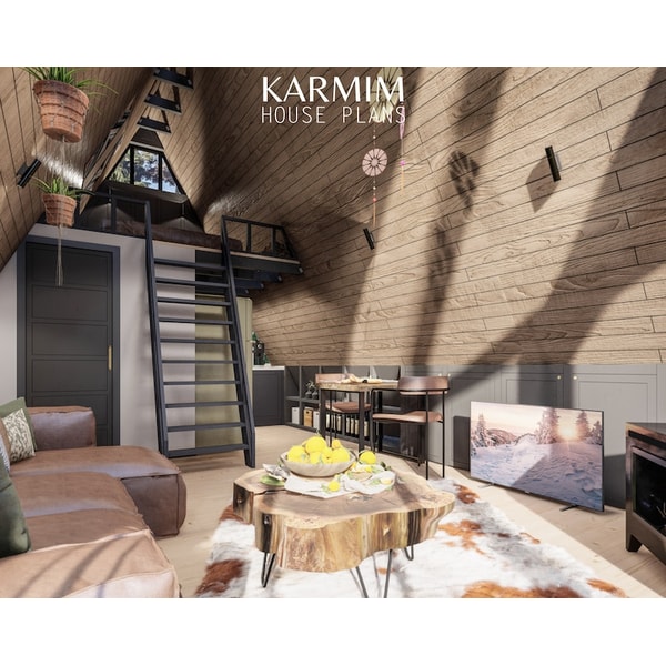 16x24 Modern AFrame Cabin DIY Plans 2