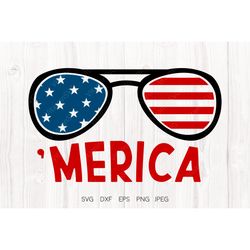 America Glasses SVG, 'Merica Svg