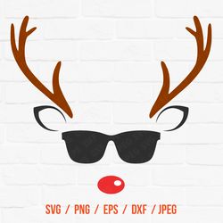 Christmas Reindeer Svg Girl Deer Svg Cut Files Cricut Downloads Christmas Svg Cute Reindeer Svg Silhouette Designs