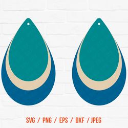 Layered Earrings SVG Leaf Pendant Svg Earring Dxf Jewellery Cut Files Cricut Downloads Silhouette Designs Leaves Earring