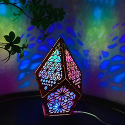 Bohemian Art Table Lamp Star Projector Light Night Light