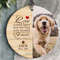 Loss Of Dog Christmas Ornament PNG Dog Memorial Photo Ornament Png In Loving Memory Of Dog PNG Pet 0