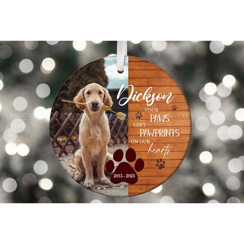 Dog Memorial Ornament PNG Pet Remembrance Sublimation Designs Dog Loss Ornament PNG Loss Of Dog Cat 1