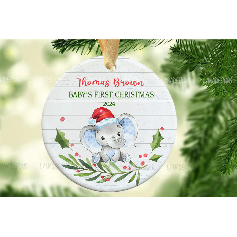 Baby Elephant First Christmas Ornaments PNG New Baby Boy Girl Ornament Designs Png Newborn Babys 1s 0