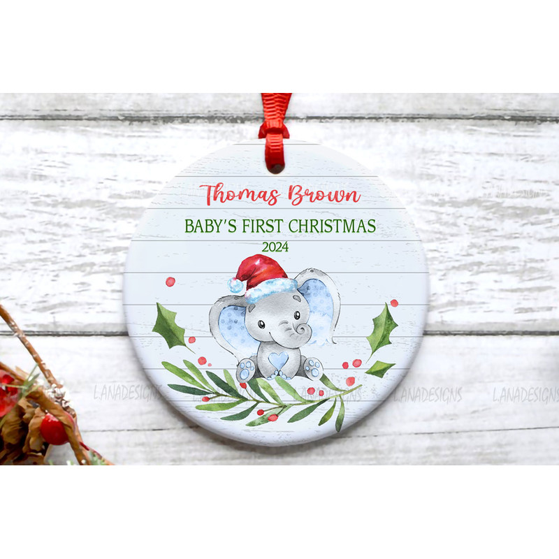 Baby Elephant First Christmas Ornaments PNG New Baby Boy Girl Ornament Designs Png Newborn Babys 1s 2