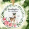 Granddaughter First Christmas Ornament PNG Newborn Baby 1st Xmas Round Ornament Png Baby Boy Girl N 2