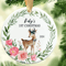 Granddaughter First Christmas Ornament PNG Newborn Baby 1st Xmas Round Ornament Png Baby Boy Girl N 5