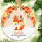 Babys First Christmas Ornament Sublimation Designs New Babys 1st Xmas Fox Ornament Png Baby Name Ro 0