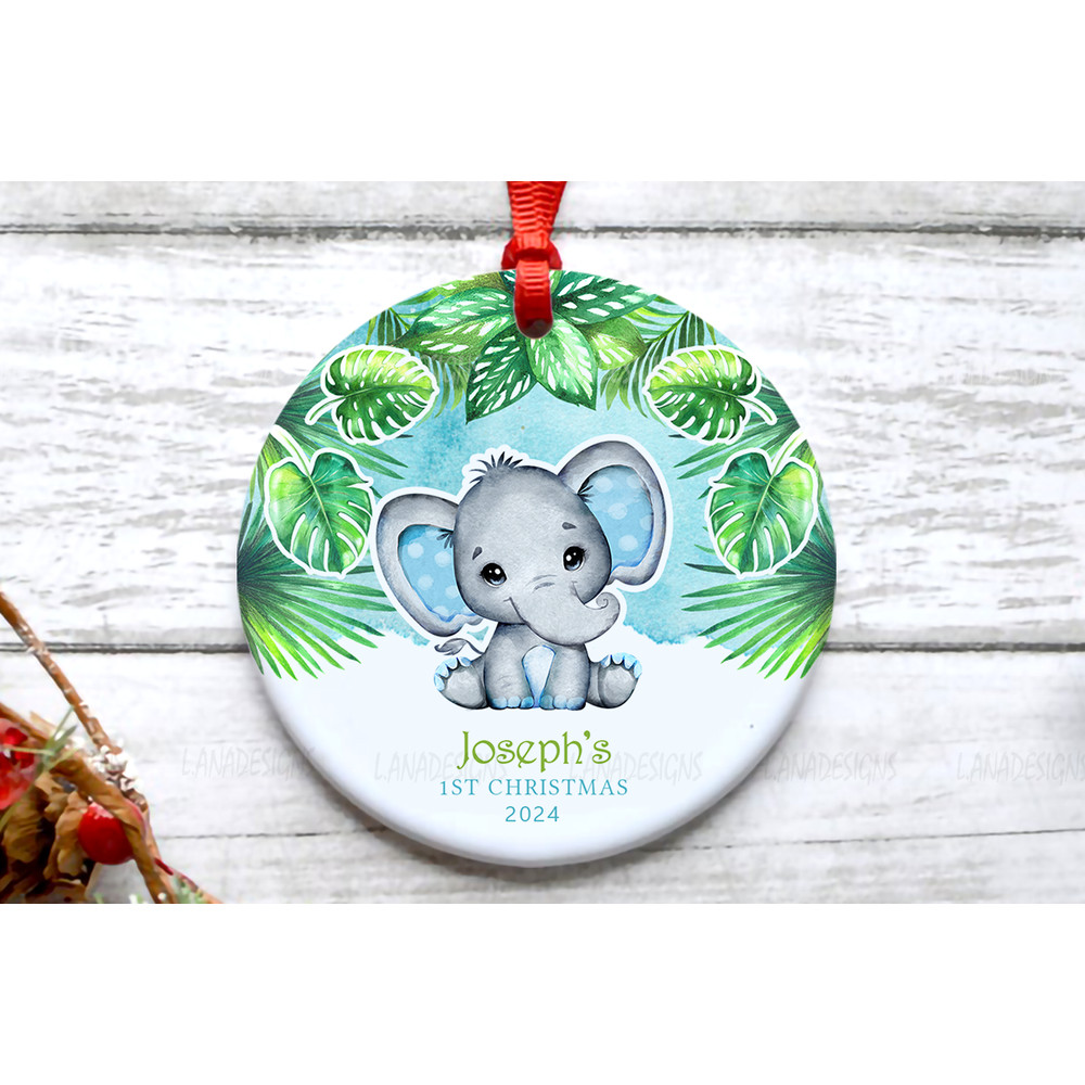 Babys First Christmas Ornament PNG Newborn Ornament Png Babys 1st Xmas Ornament With Name Sublimati 1
