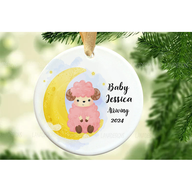 Arriving Soon Baby Christmas Ornament PNG Parents To Be Ornament Png Expecting Babys First Xmas Rou 0