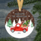 New Babys First Christmas Red Truck Ornament PNG Newborn Baby Christmas Ornament Png Baby Name 1st 2