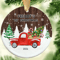 New Babys First Christmas Red Truck Ornament PNG Newborn Baby Christmas Ornament Png Baby Name 1st 0