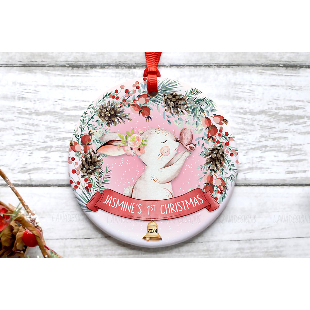 Babys First Christmas Ornaments PNG Newborn Baby 1st Xmas Ornament Png Newborn Name Christmas Ornam 0