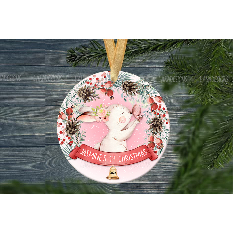 Babys First Christmas Ornaments PNG Newborn Baby 1st Xmas Ornament Png Newborn Name Christmas Ornam 1