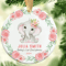Baby Elephant First Christmas Ornament PNG New Baby Girl Ornament Png Newborn Baby Name 1st Xmas Or 0