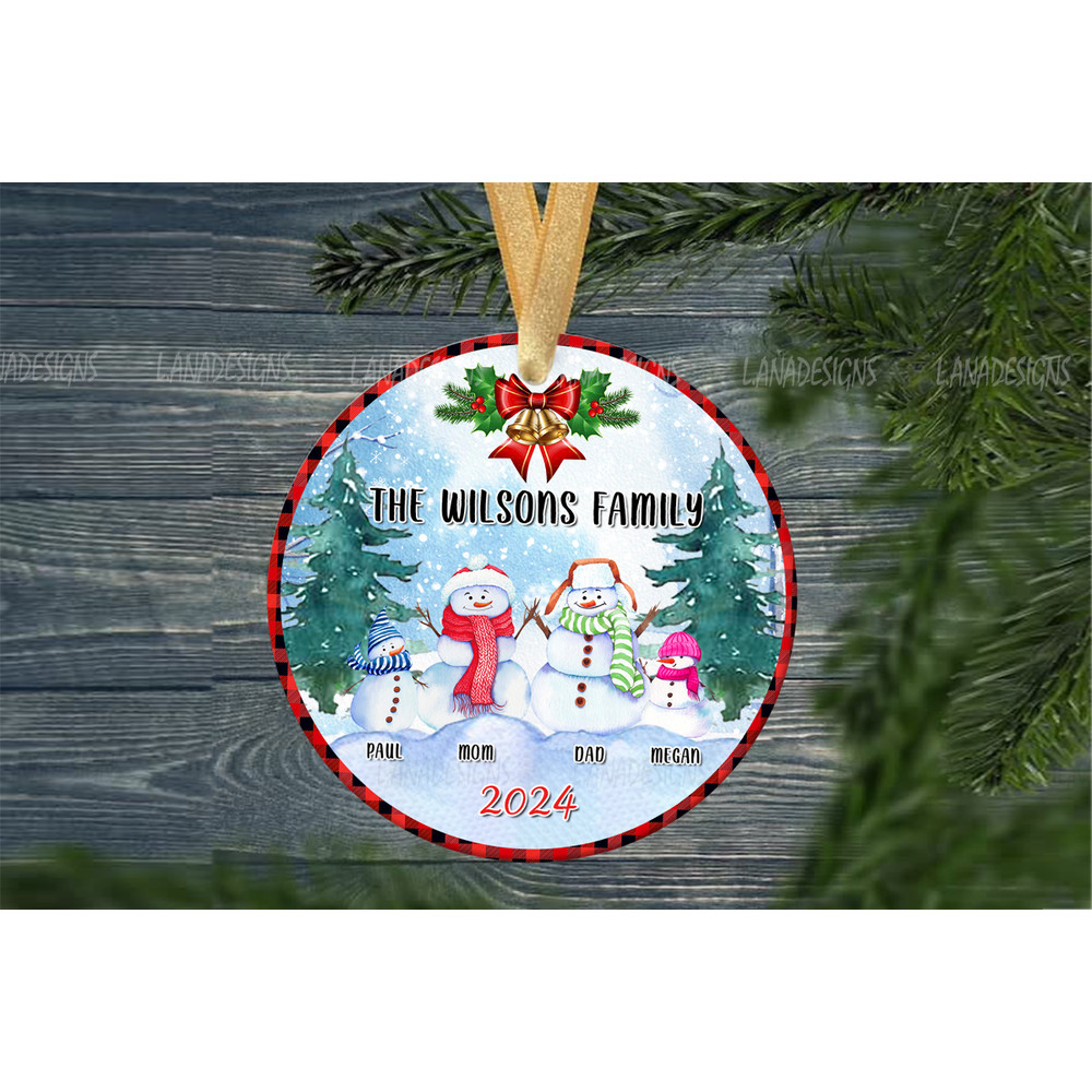 Family Member Name Christmas Ornament PNG Christmas Ornament With Family Name Png Family Xmas Ornam 1