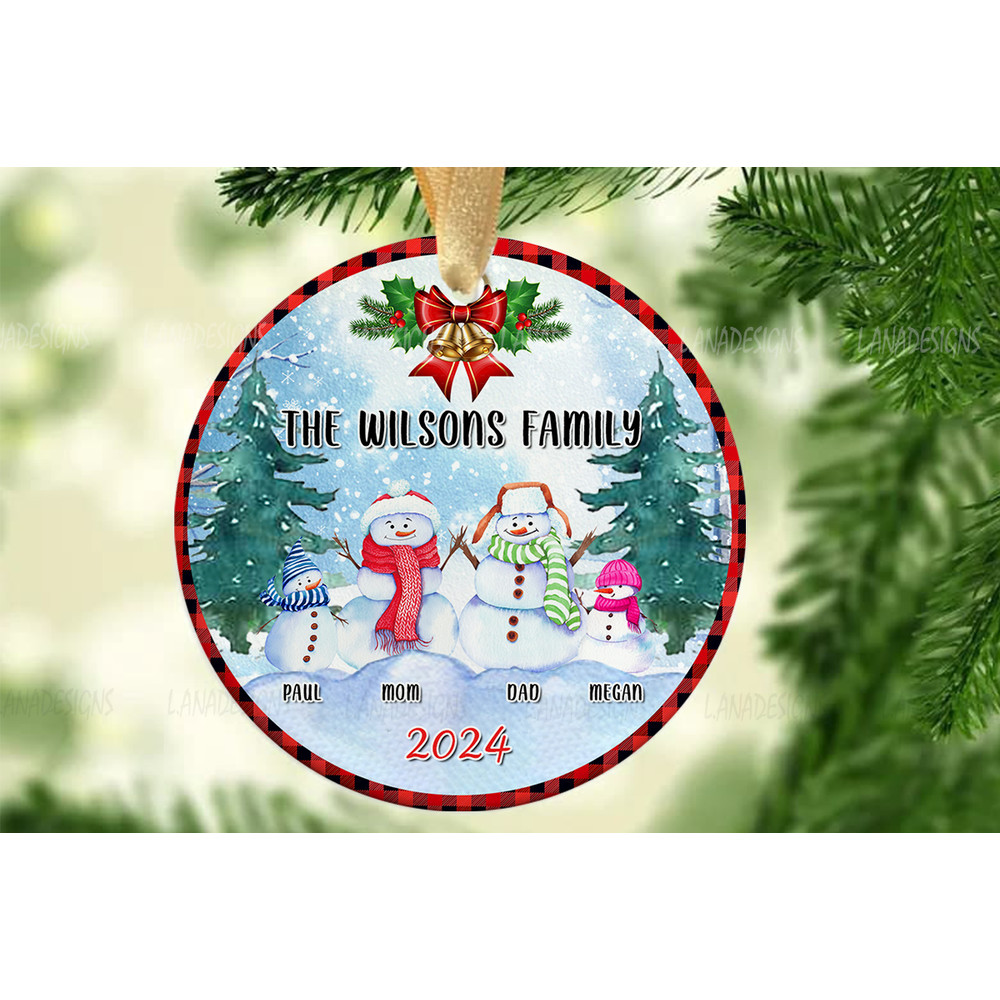 Family Member Name Christmas Ornament PNG Christmas Ornament With Family Name Png Family Xmas Ornam 2